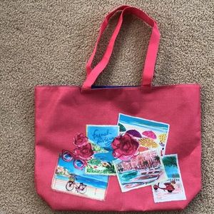 Lancôme Coral Color Tote/Beach Bag